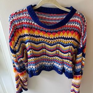 Multicolor small/medium loose soft sweater